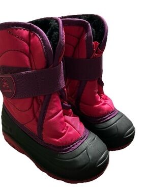 Toddler Girl Kamik Lined Pink Purple Winter Snow Boots Size 7